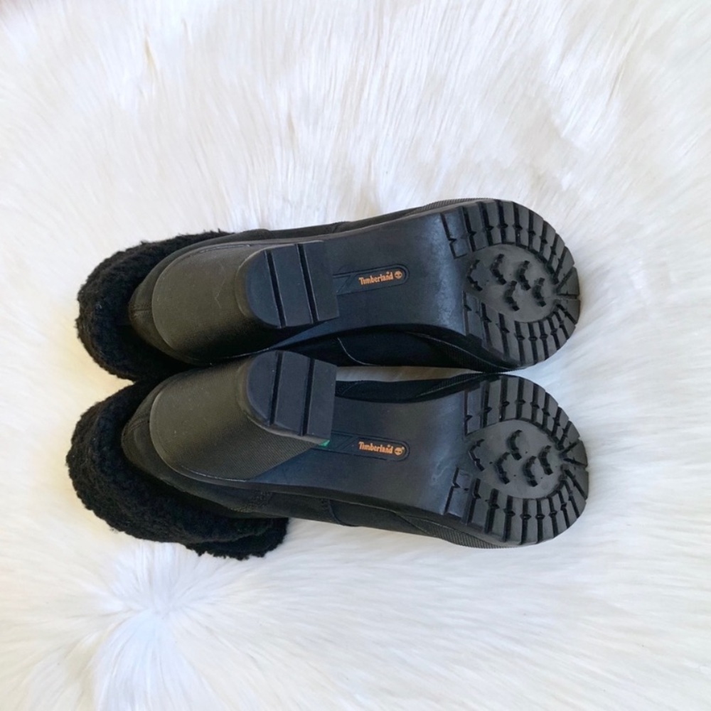 Timberland Black Camdale Fleece Fold Down Boots - Picture 7 of 7